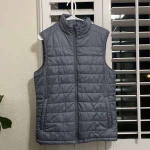 Grey mens Columbia Puffer Vest